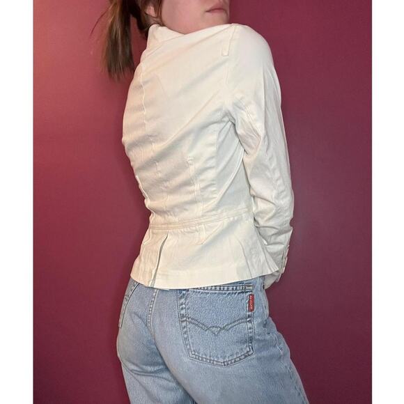 Work to Weekend Y2K White Light Blazer Jacket - Picture 2 of 3